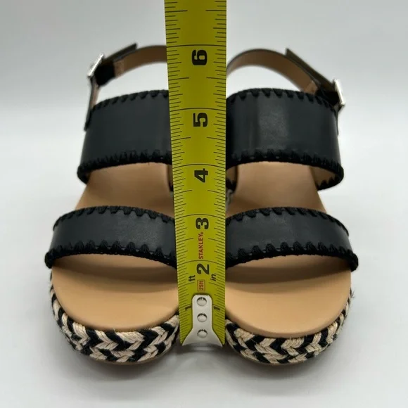 DV by Dolce Vita Esmaya Black Wedge Sandals – Women’s Size 8 – New in Box - Picture 6 of 12